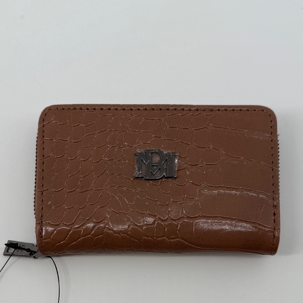 BADGLEY MISCHKA - Vegan Leather Croc Textured Coin Pouch